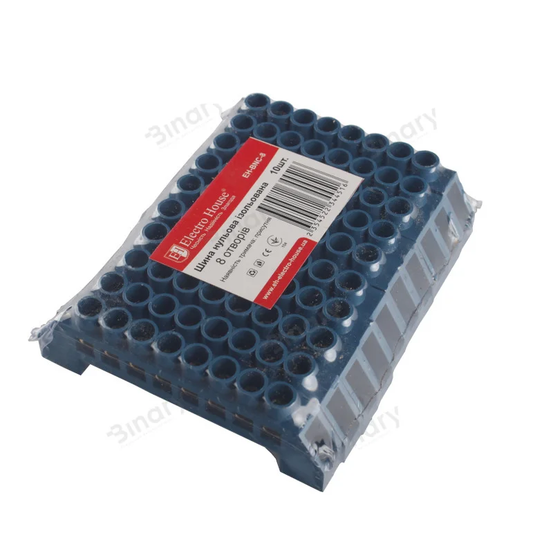 Шина нульова ізольована 8 отворів — фото 2