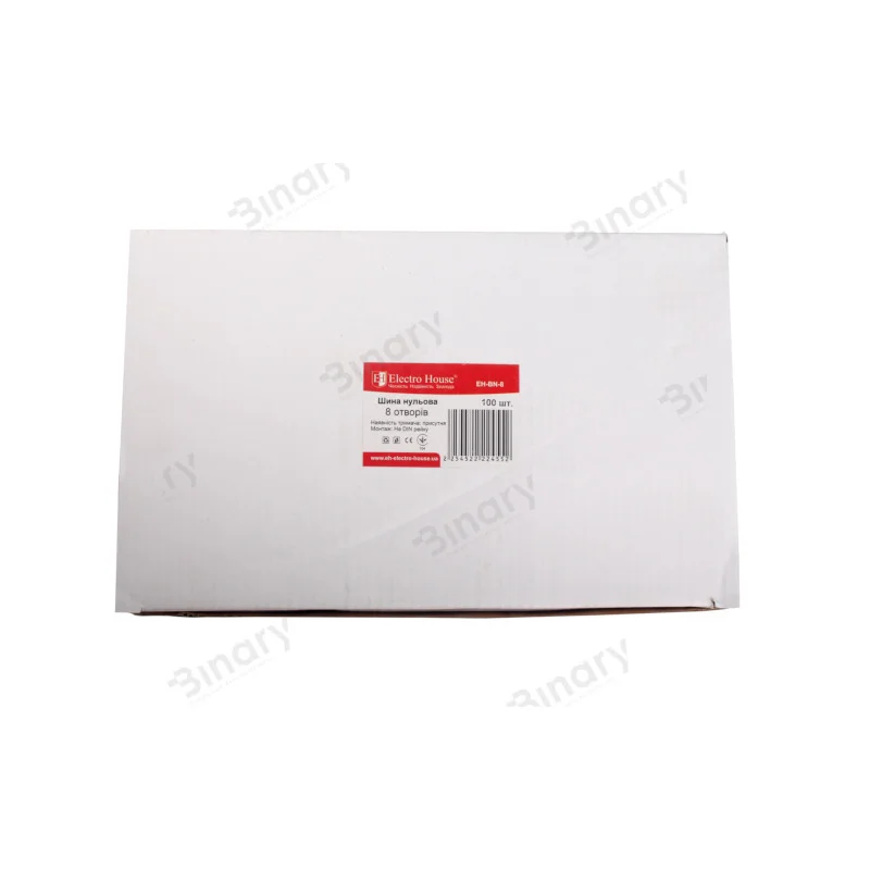 Шина нульова 8 отворів На DIN рейку