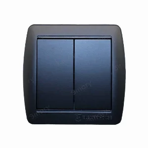 Вимикач подвійний Acura Графіт