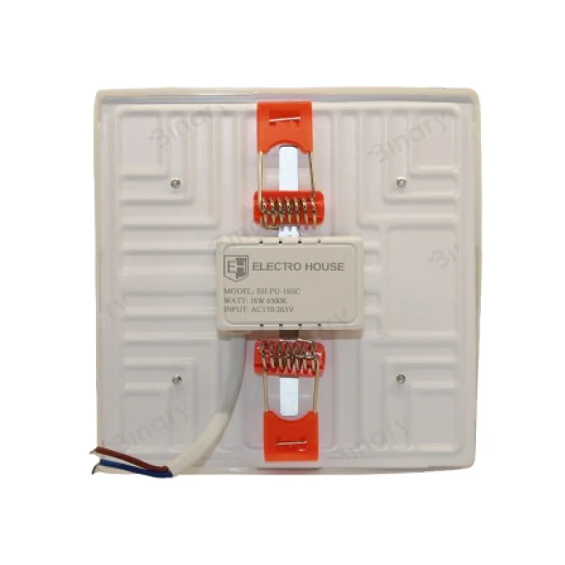 LED панель універсальна квадратна 120 мм 18Вт, холодна біла 6500К, 1500 Лм.