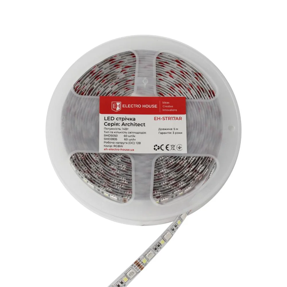 LED стрічка RGB+W 14Вт 12В,  серія Architect, гарантія 3 роки — фото 2