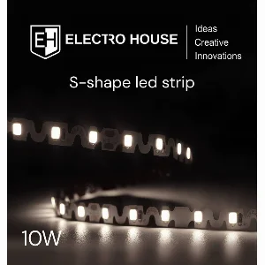LED стрічка  10Вт 12В SMD2835 120 діодів, нейтральний білий 4000К, серія S-Shape, гарантія 3 роки