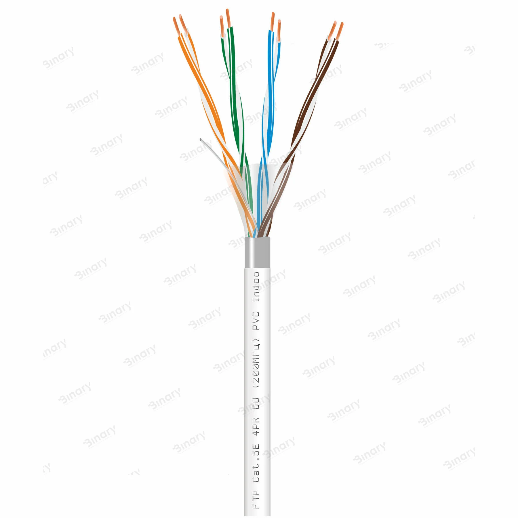 Вита пара FTP Сat.5E 4PR CU (200МГц) PVC Indoor 100м Dialan