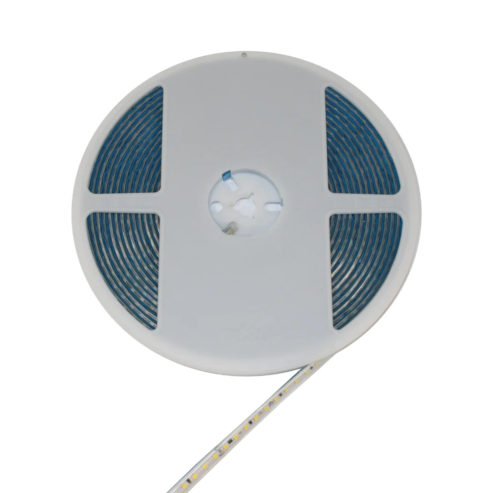 LED стрічка  8,5Вт 220 В  900 Лм , SMD2835 120 діодів, холодний білий 6500К, серія Externum IP65 , гарантія 3 роки