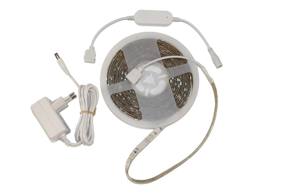 LED стрічка  8Вт 12В RGB+теплий білий  IP65  (smart)