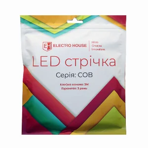LED стрічка 10Вт 24В  COB  320 діодів, лимонний, серія COB, гарантія 3 роки — фото 3