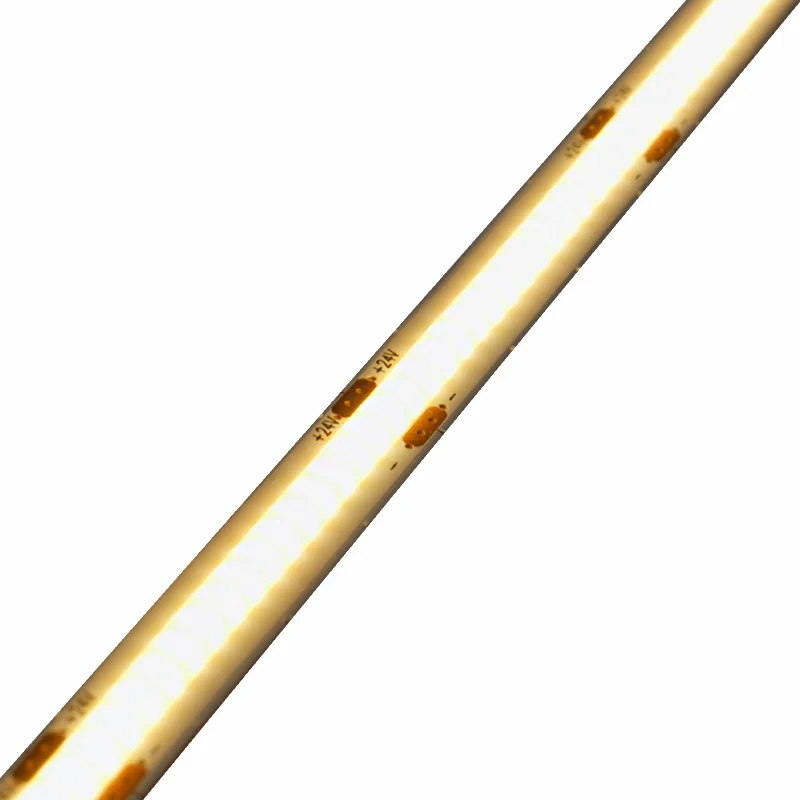 LED стрічка 10Вт 24В COB  320 діодів 100Лм/Вт теплий білий 3000K, серія COB, гарантія 3 роки