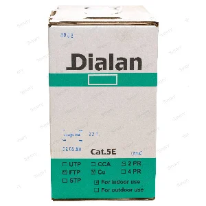 Вита пара FTP Сat.5E 2PR CU (350МГц) PVC Indoor 305м Dialan