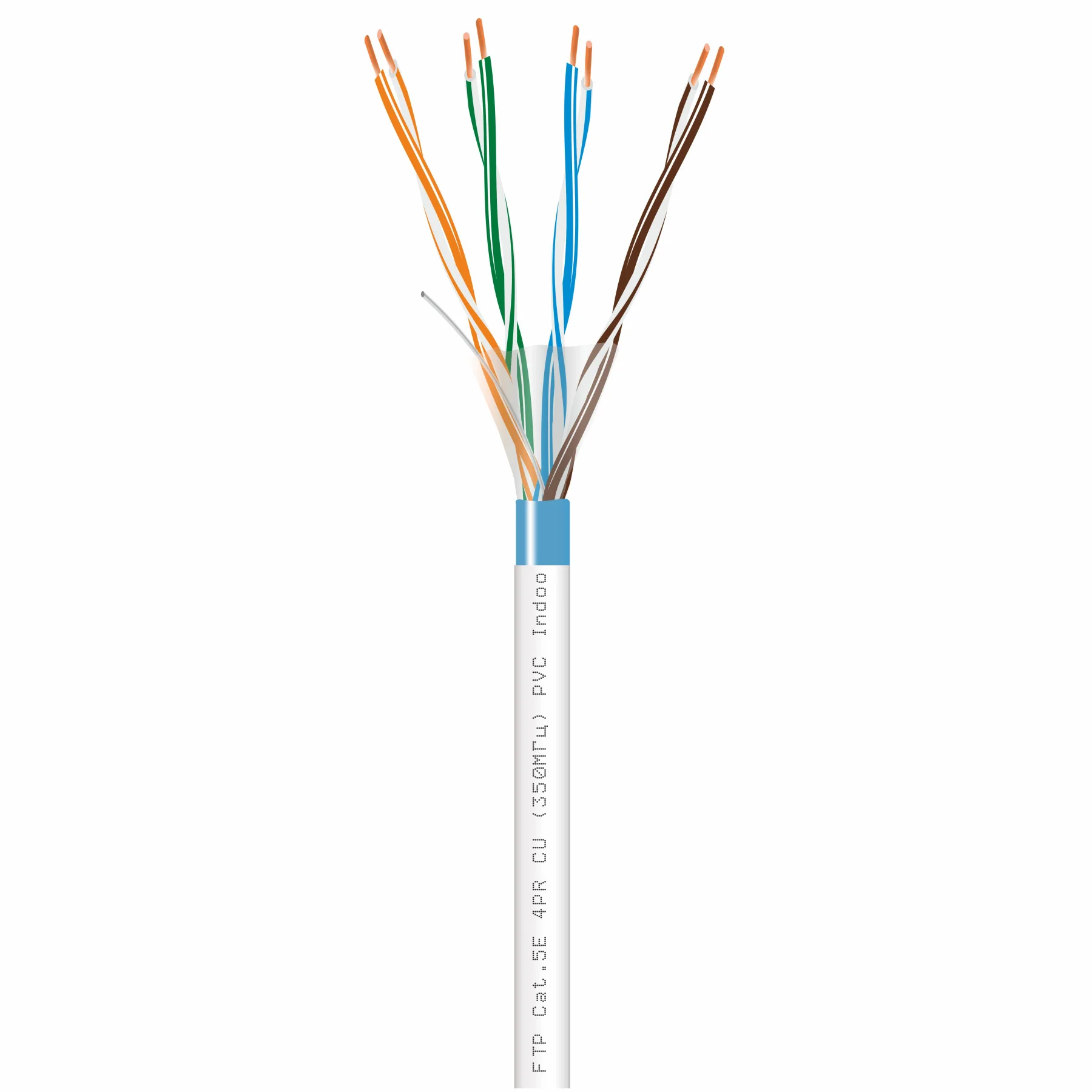 Вита пара FTP Сat.5E 4PR CU (350МГц) PVC Indoor 305м Dialan — фото 2