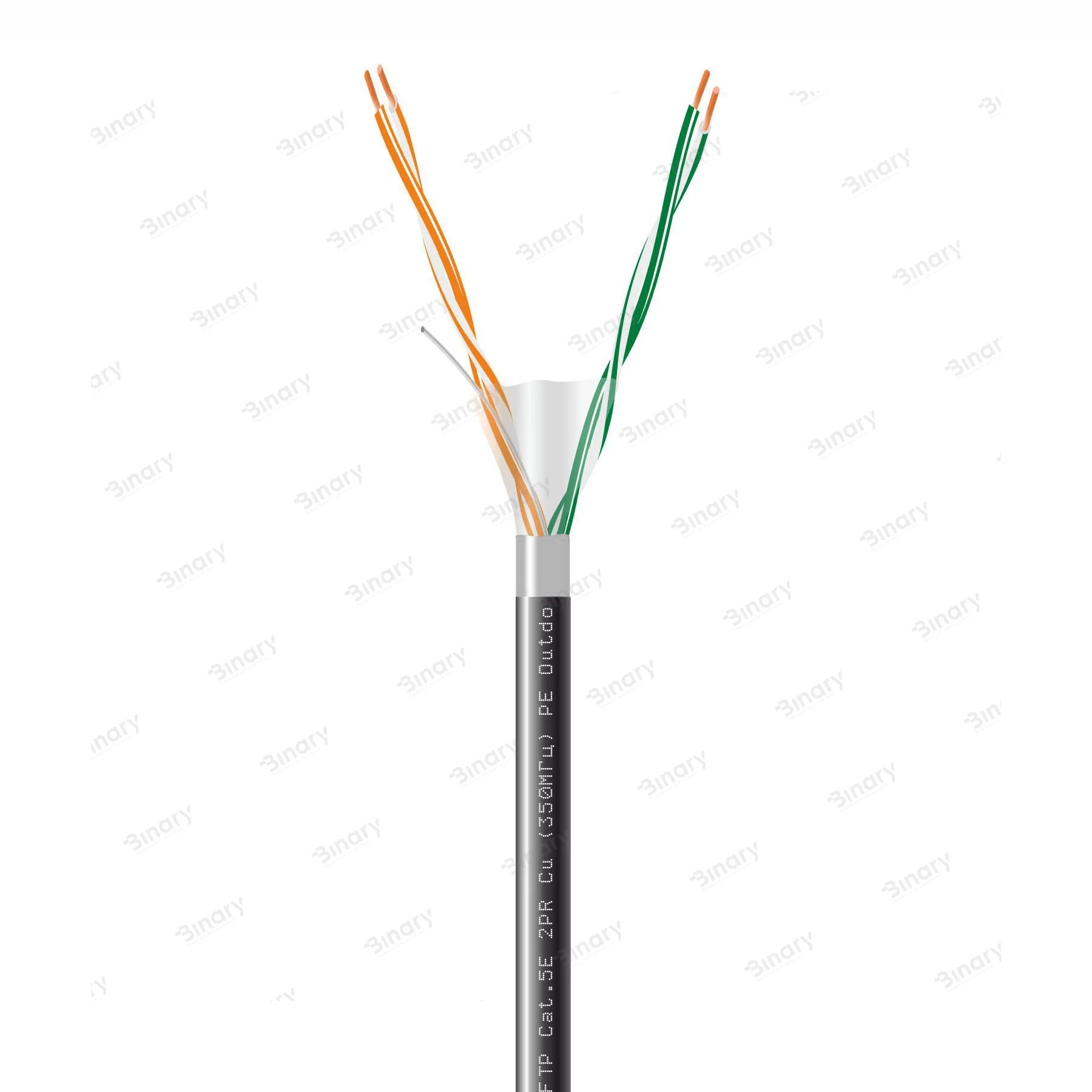 Вита пара FTP Сat.5Е 2PR Cu (350МГц) PE Outdoor 100м Dialan