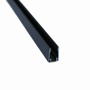 Профиль алюминиевый для неоновой LED ленты 8х16 мм 2 м, накладной, черный
