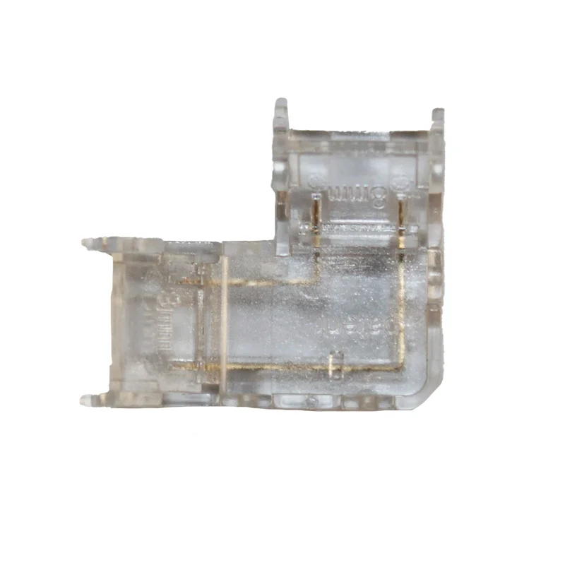 Конектор  L-подібний 8 мм  стрічка-стрічка IP20 , прозорий