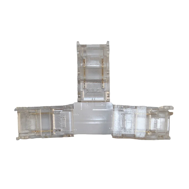 Конектор  T-подібний 8 мм  стрічка-стрічка IP20 , прозорий