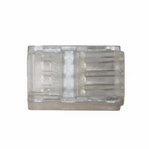 Конектор  прямий 10 мм стрічка-провід IP65 , прозорий