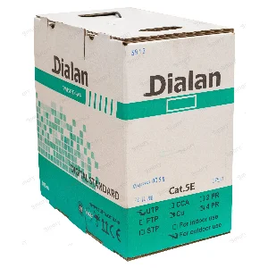 Вита пара UTP Сat.5Е 4PR Cu (100МГц) PE Outdoor 305м Dialan