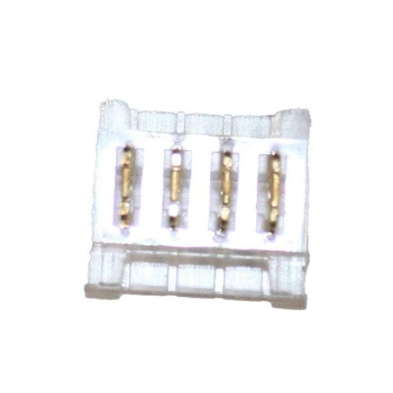 Конектор  прямий 10 мм стрічка-стрічка RGB IP20 , прозорий