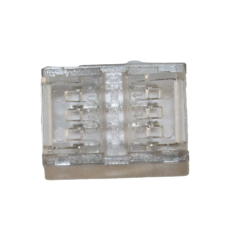 Конектор  прямий 10 мм стрічка-стрічка RGB IP65 , прозорий