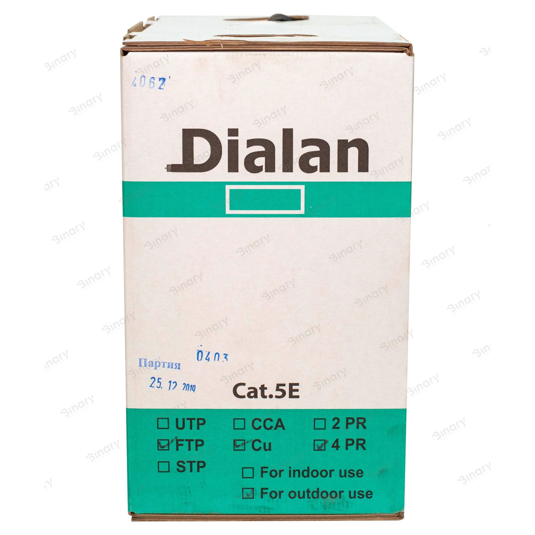 Вита пара FTP Cat.5E 4PR Cu (100МГц) PE Outdoor 305м Dialan — фото 3
