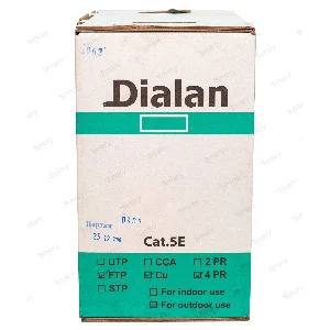 Витая пара FTP Cat.5E 4PR Cu (100МГц) PE Outdoor 305м Dialan