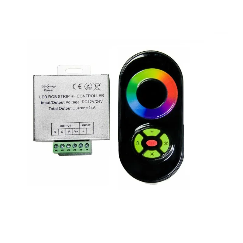 RGB контролер 24A із радіокеруванням RF чорний