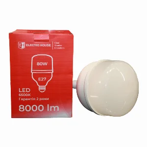 LED лампа Т160 80Вт E27  6500К 8000 Лм