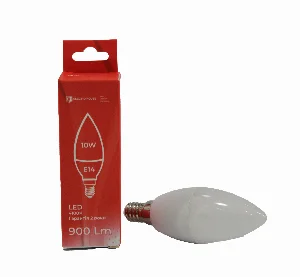 LED лампа С37  10Вт E14  4100К 900 Лм  165-265 В