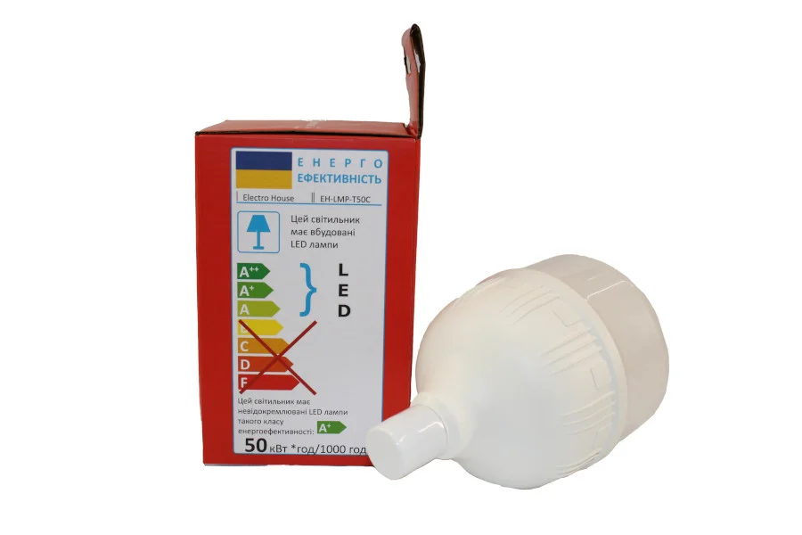 LED лампа Т120  50Вт E27  6500К 4500 Лм  165-265 В — фото 2