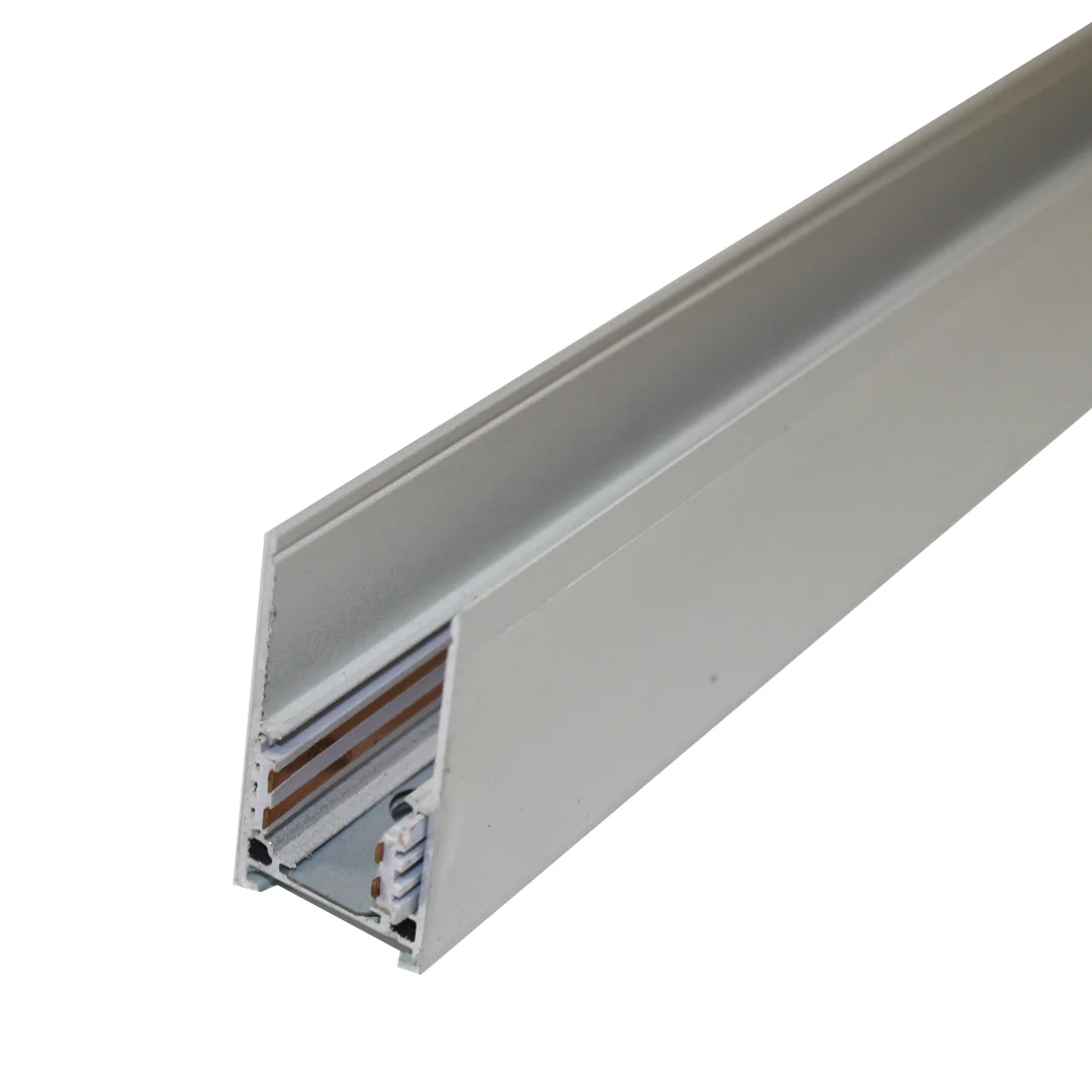 Трекова магнітна рейка накладна 2 м, білий — фото 2