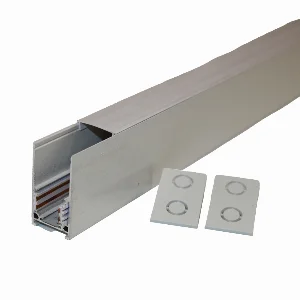 Трекова магнітна рейка накладна 2 м, білий