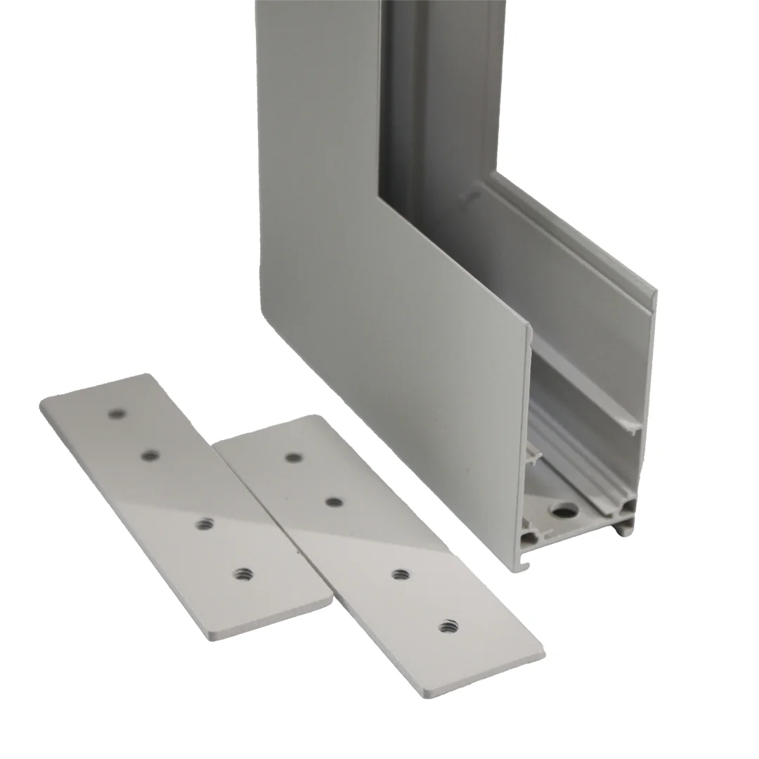 Кут трекової магнітної рейки накладний вертикальний білий