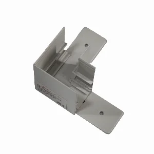 Кут трекової магнітної рейки накладний  горизонтальний білий — фото 1