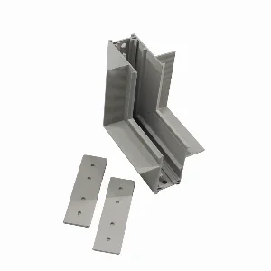 Кут трекової магнітної рейки врізний  вертикальний білий