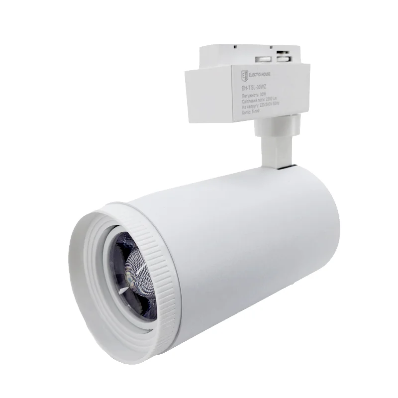 LED світильник трековий Graceful light з функцією ZOOM 30 Вт  4100К 2500 Lm, білий — фото 3