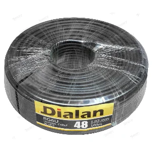 RG6U 48W CCS 1,02 мм (чорний) 75 Ом 100 м Dialan