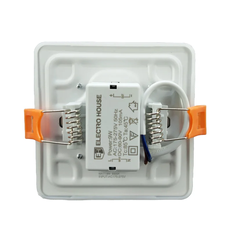 LED панель універсальна квадратна 100 мм 9Вт, нейтральний білий 4000К, 800 Лм — фото 2