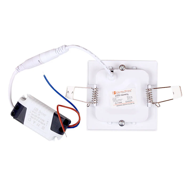 LED панель квадратна 85х85 мм 3Вт, нейтральний білий 4100К, 270 Лм — фото 2