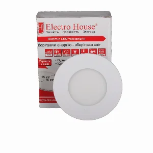 LED панель кругла Ø90 мм 3Вт, нейтральний білий 4100К, 270 Лм