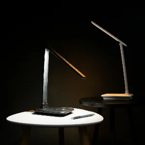 LED светильник настольный аккумуляторный с функцией повербанка 10Вт, черный — фото 1