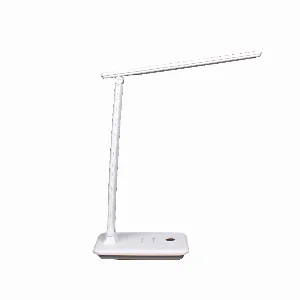 LED світильник настільний з бездротовою зарядкою 10Вт 2700К/4100К/6500К 700 Лм, білий — фото 1
