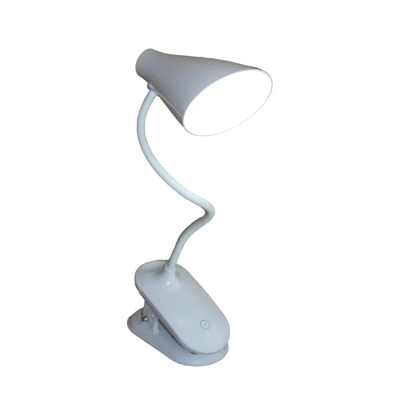 LED світильник настільний білий з акумулятором та з кріпленням — фото 2