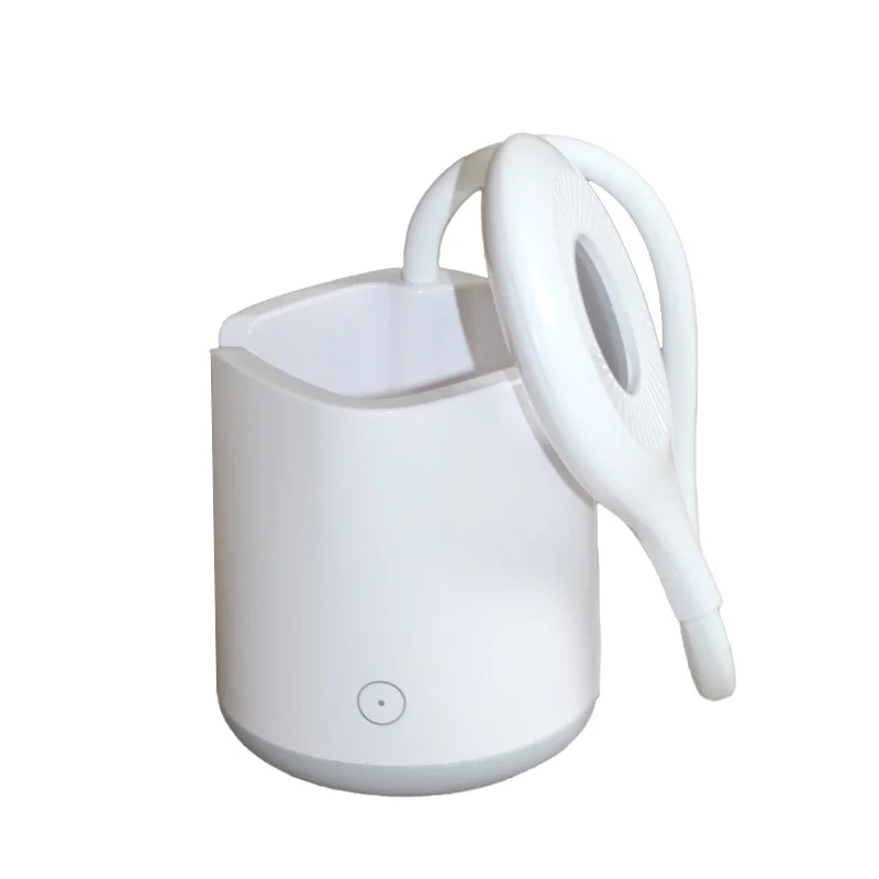 LED світильник настільний акумуляторний з підстаканником, білий