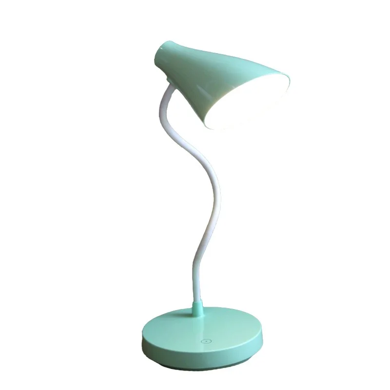 LED світильник настільний акумуляторний конусний, блакитний — фото 2