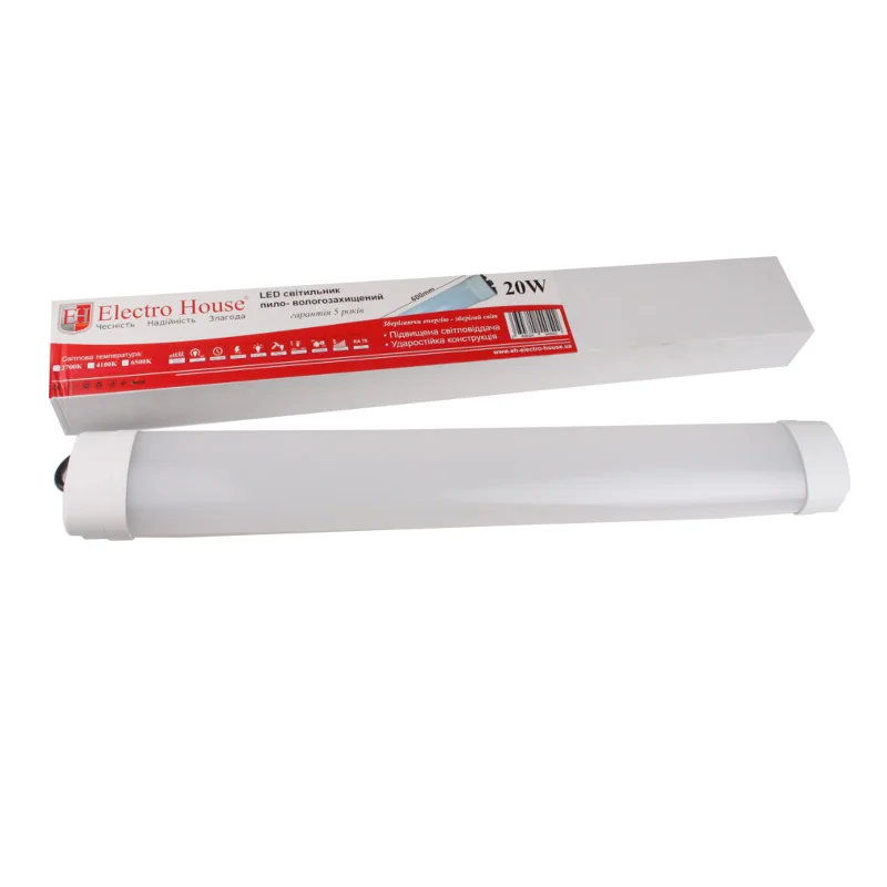 LED світильник ПВЗ IP65 20Вт 60 см  холодний білий 6500К, 1600 Лм