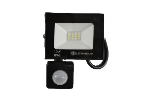 LED прожектор з датчиком руху 10Вт  1000 Лм  6500К   холодний білий  SMD2835