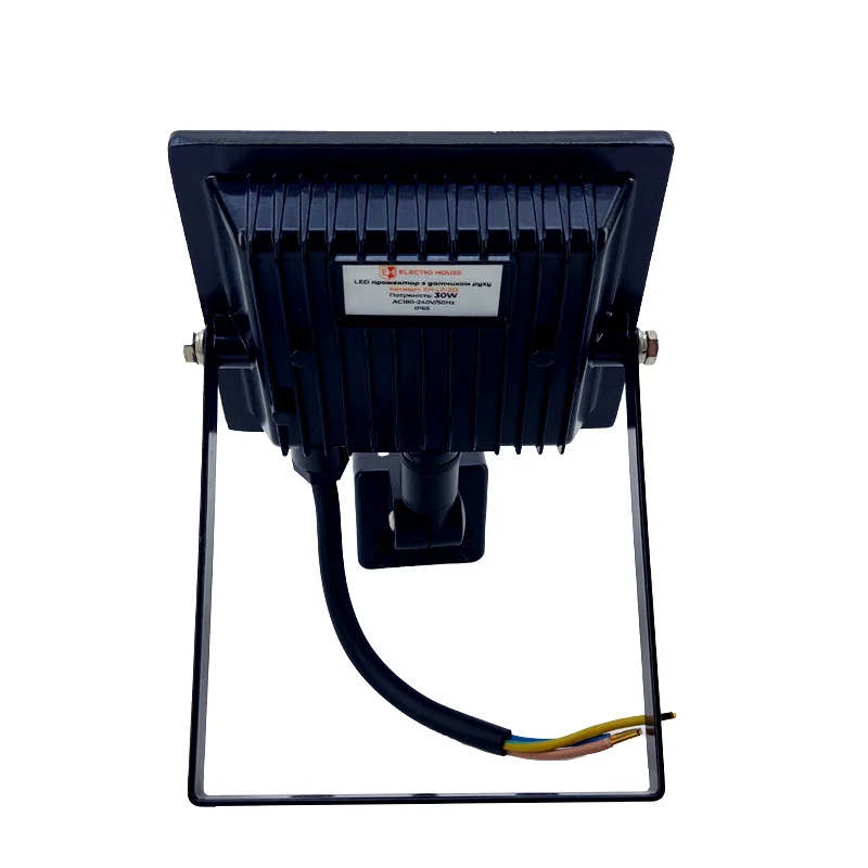 LED прожектор з датчиком руху 30Вт SMD5730, холодний білий 6500К, 2700 Лм