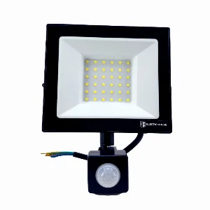 LED прожектор  с датчиком движения 50Вт SMD5730, холодный белый 6500К, 4500 Лм