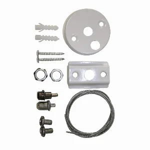 Тросовий підвіс з стельовою базою 1м для магнітної трекової рейки  (1 трос/набір), Білий