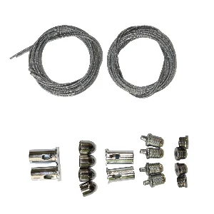 Тросовий підвіс   для LED панелі  1 м  (4 троси/набір), срібний