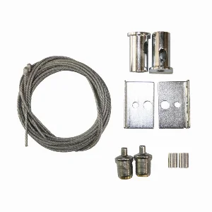 Тросовий підвіс   для LED панелі  1,5 м  (2 троси/набір), срібний