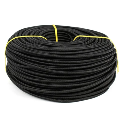 Провід в тканинної оплітці 2х 0,5 мм², чорний